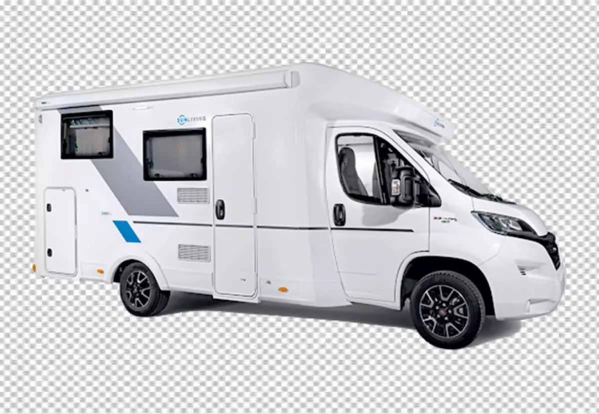 Free Premium PNG Motorhome isolated on png background 