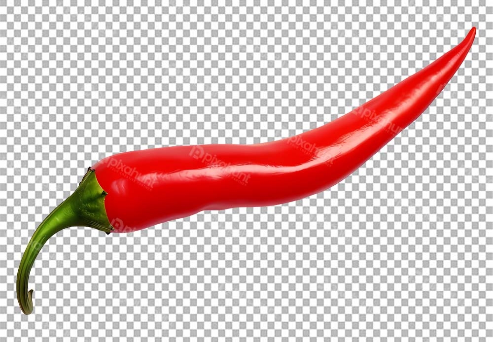 Free Premium PNG One pich chili | Red chili pepper shaped like a flame