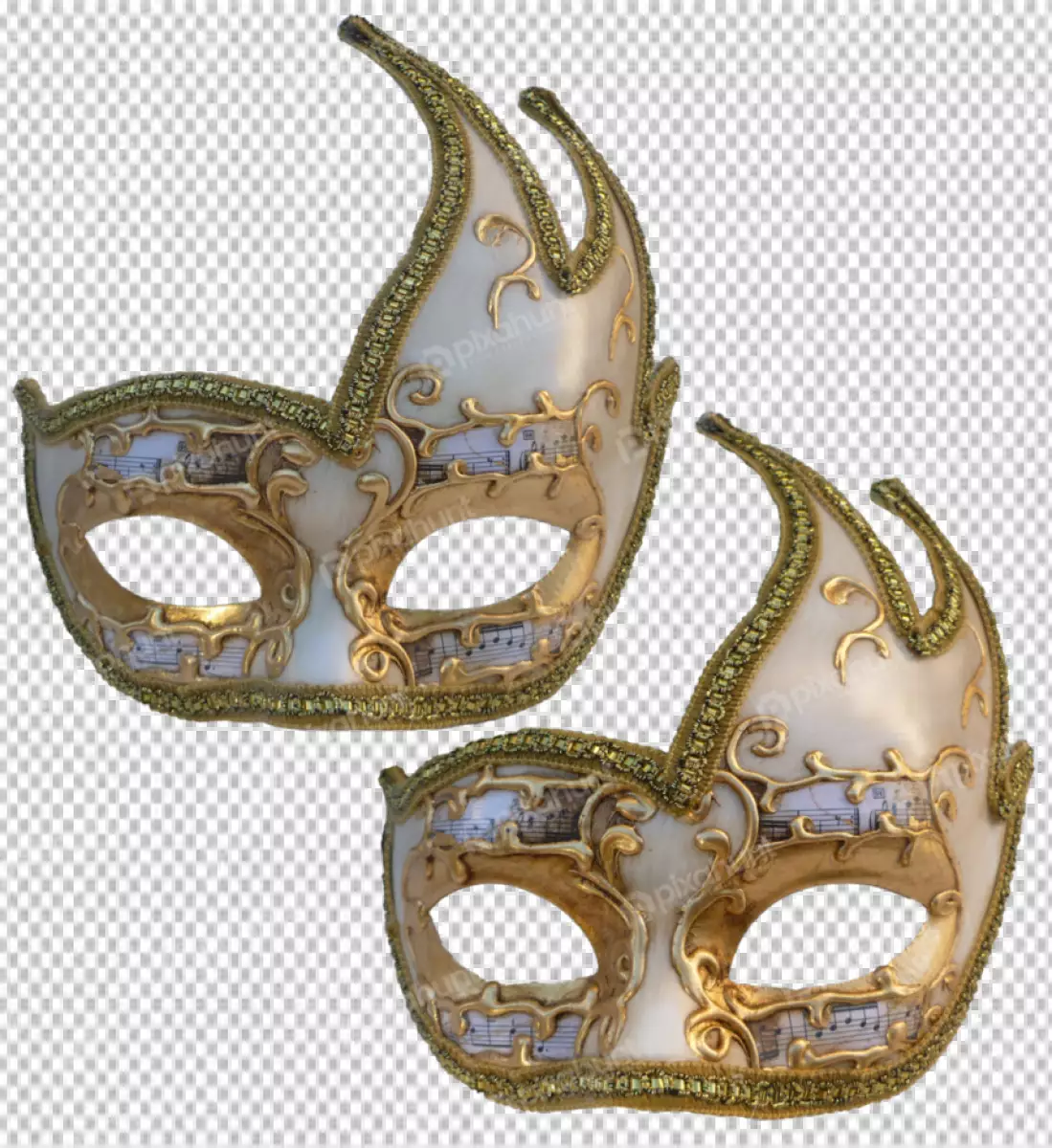 Free Premium PNG Opera carnival mask with vibrant colors