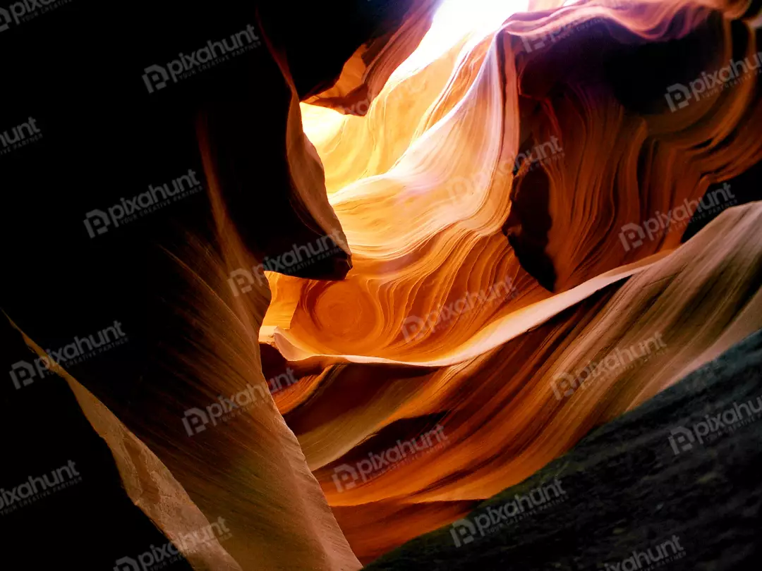 Free Premium Stock Photos Orange rock formations in the Lower Antelope Slot Canyon near Page | Antelope Canyon 4