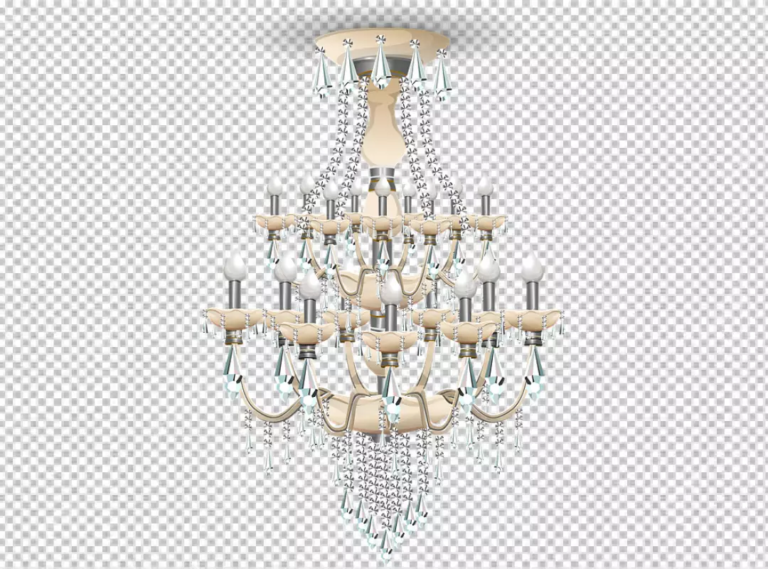 Free Premium PNG Ornate chandelier in art nouveau style transparent background  PNG