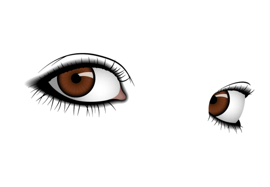Free Premium PNG Pair of eyes illustration transparent background