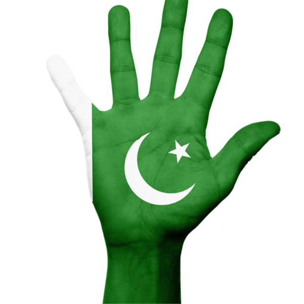 Free Premium PNG Pakistan Flag on Hand  - Baltistan Moroccan Arabic Urdu Row PNG