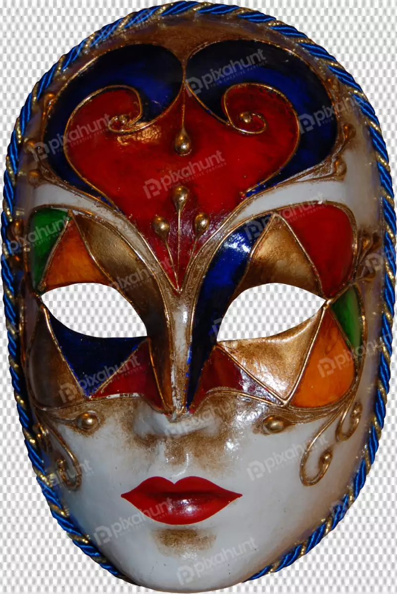 Free Premium PNG photograph of a Carnival Venetian mask