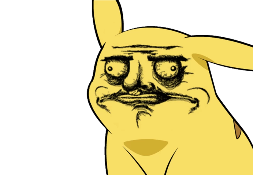 Free Premium PNG Pikachu Rage comic Know Your Meme Trollface