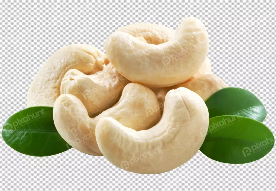 Free Premium PNG Pile of cashew nuts isolated