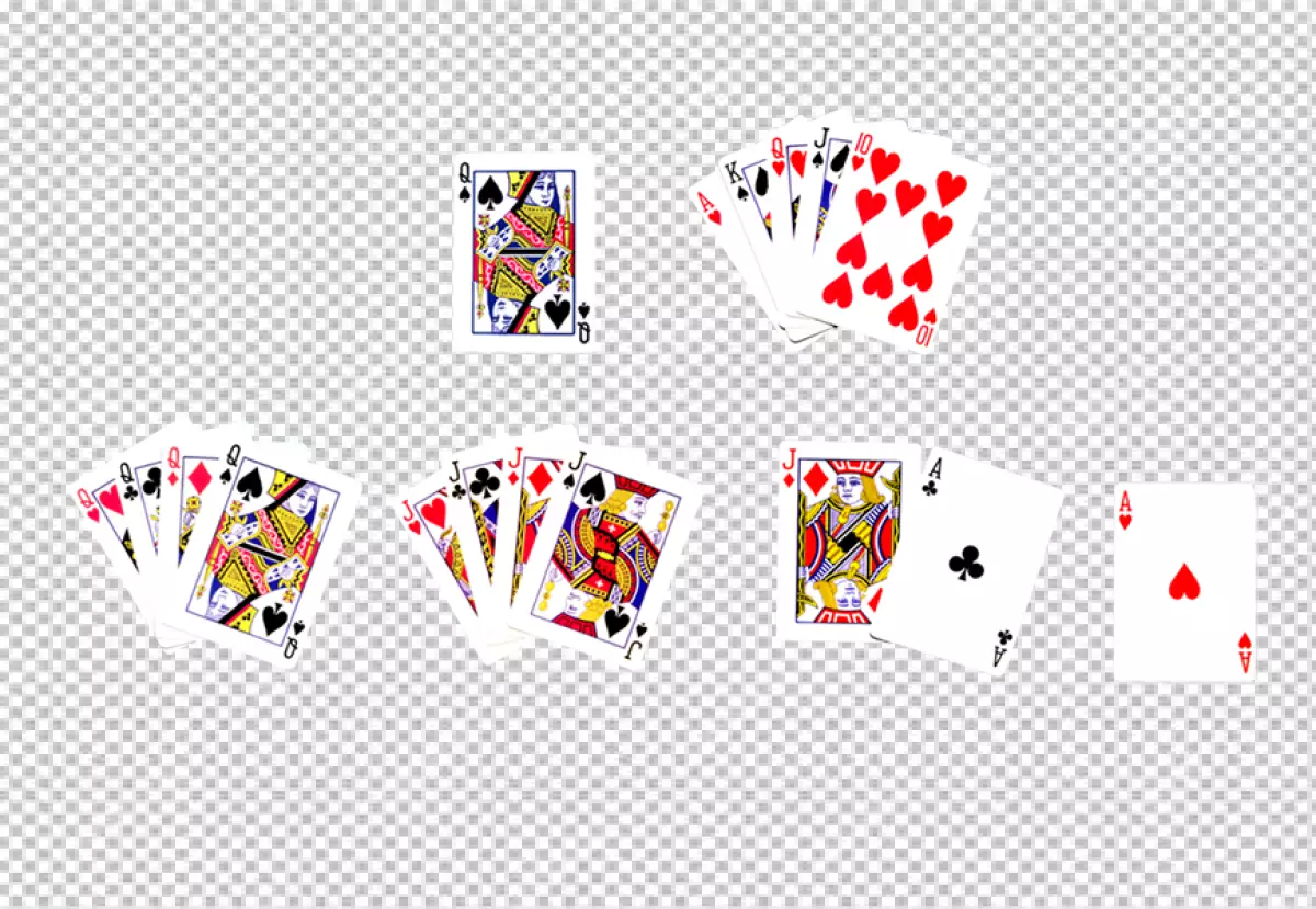 Free Premium PNG Play card \ poker card arrangement 