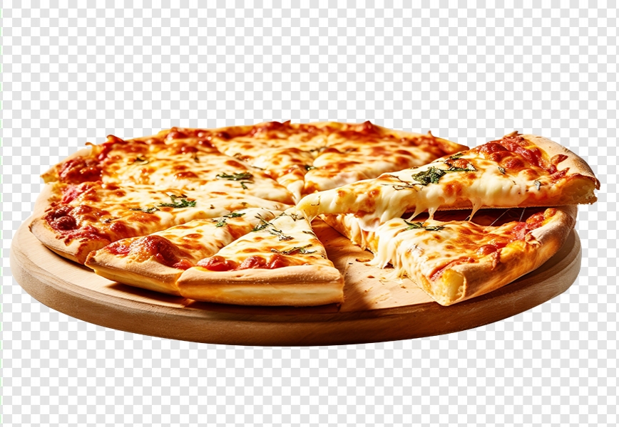 Free Premium PNG PNG Cheese Pizza Freshly Baked Free Download
