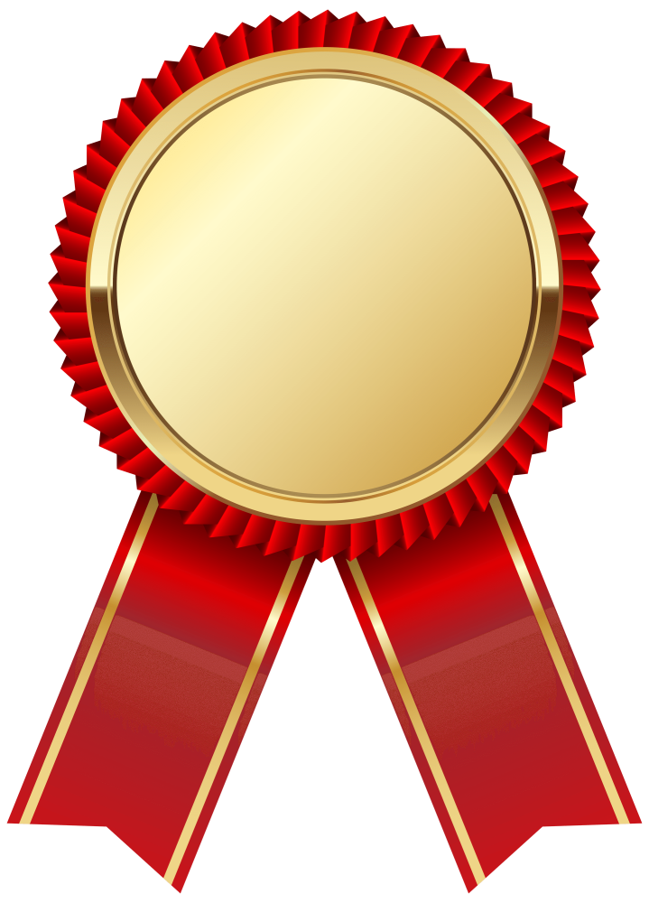 Free Premium PNG PNG winner badge with a red ribbon