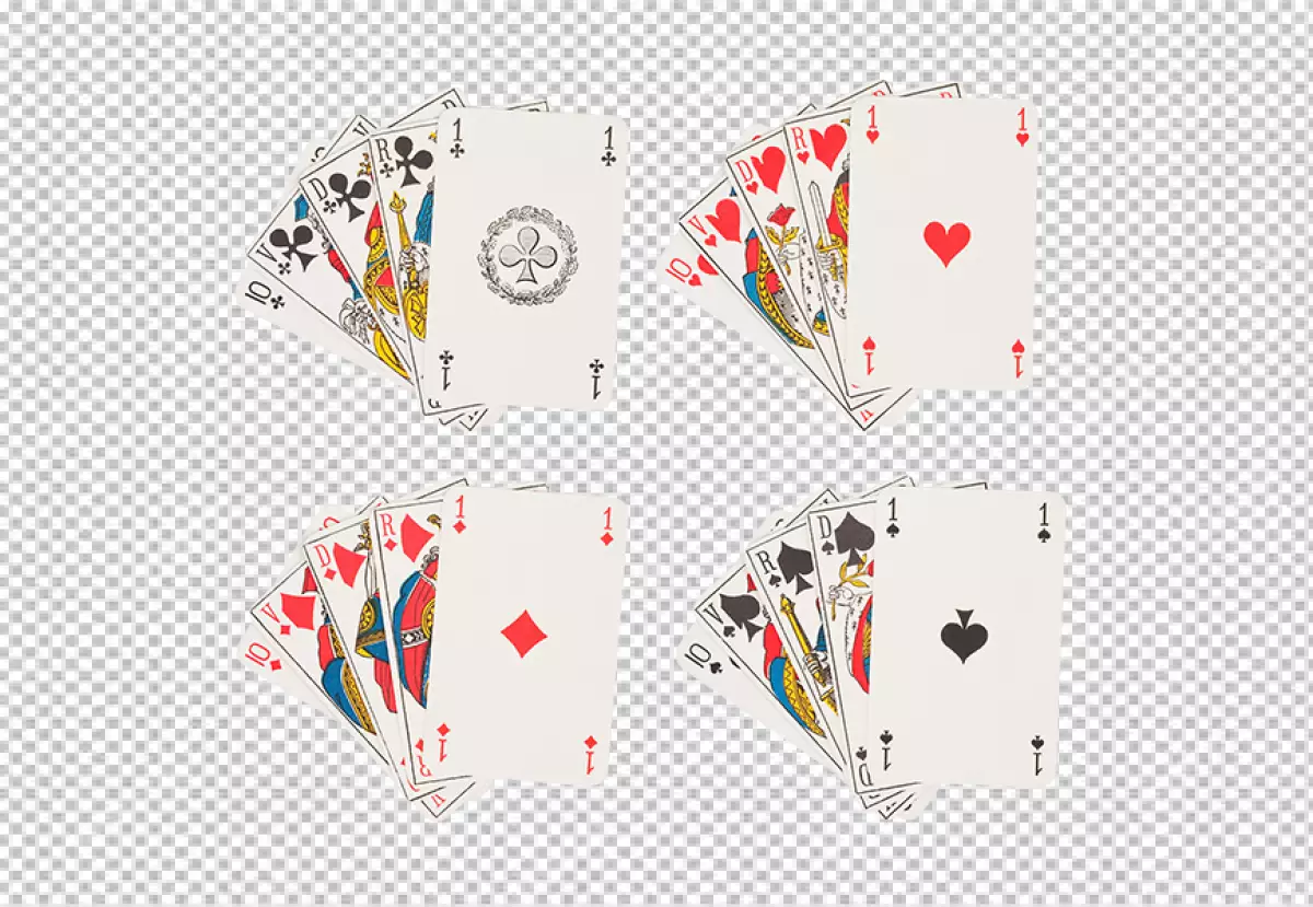Free Premium PNG Poker card full set 4 part transparent background