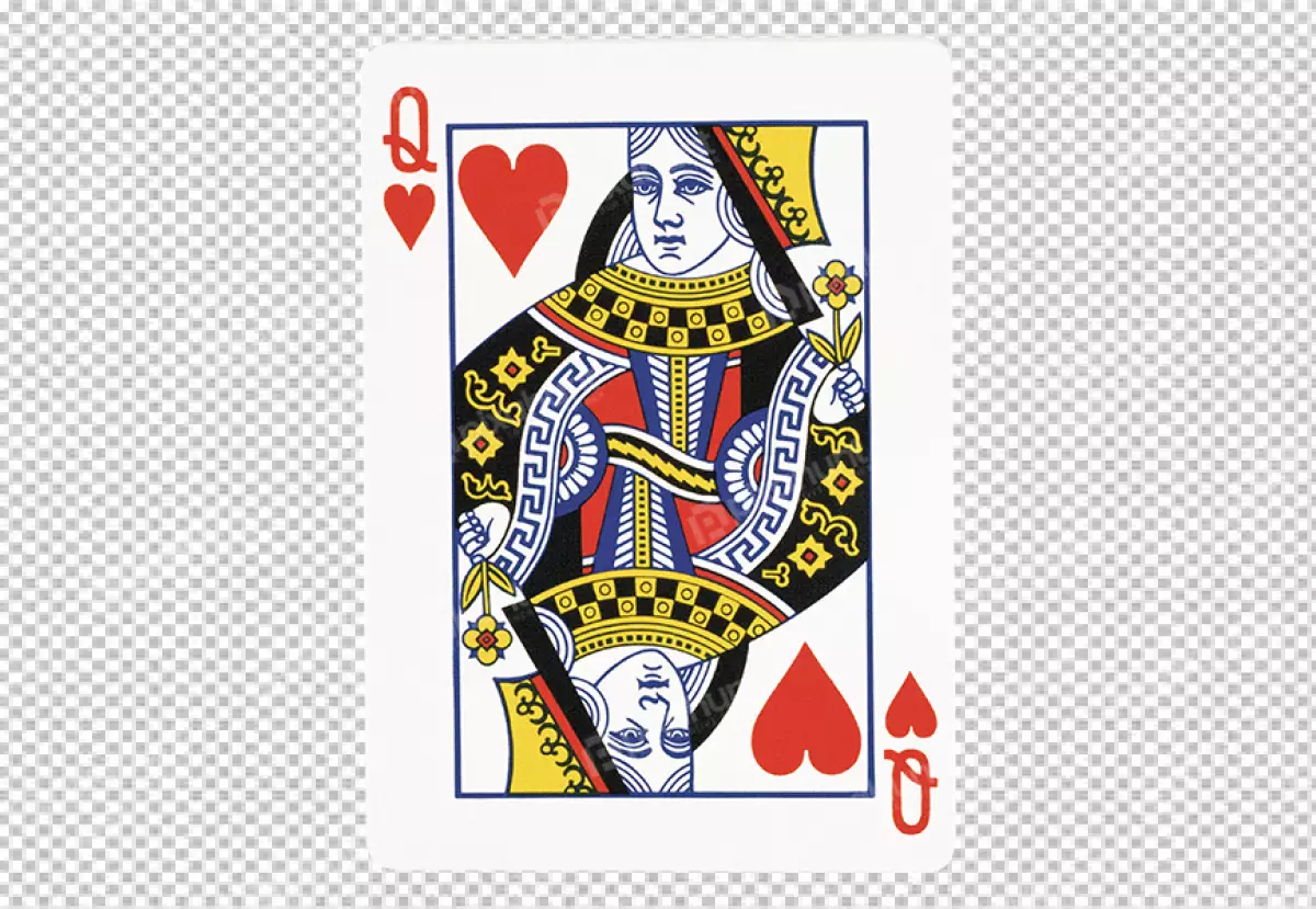 Free Premium PNG poker cards of jack in classic design real transparent background 