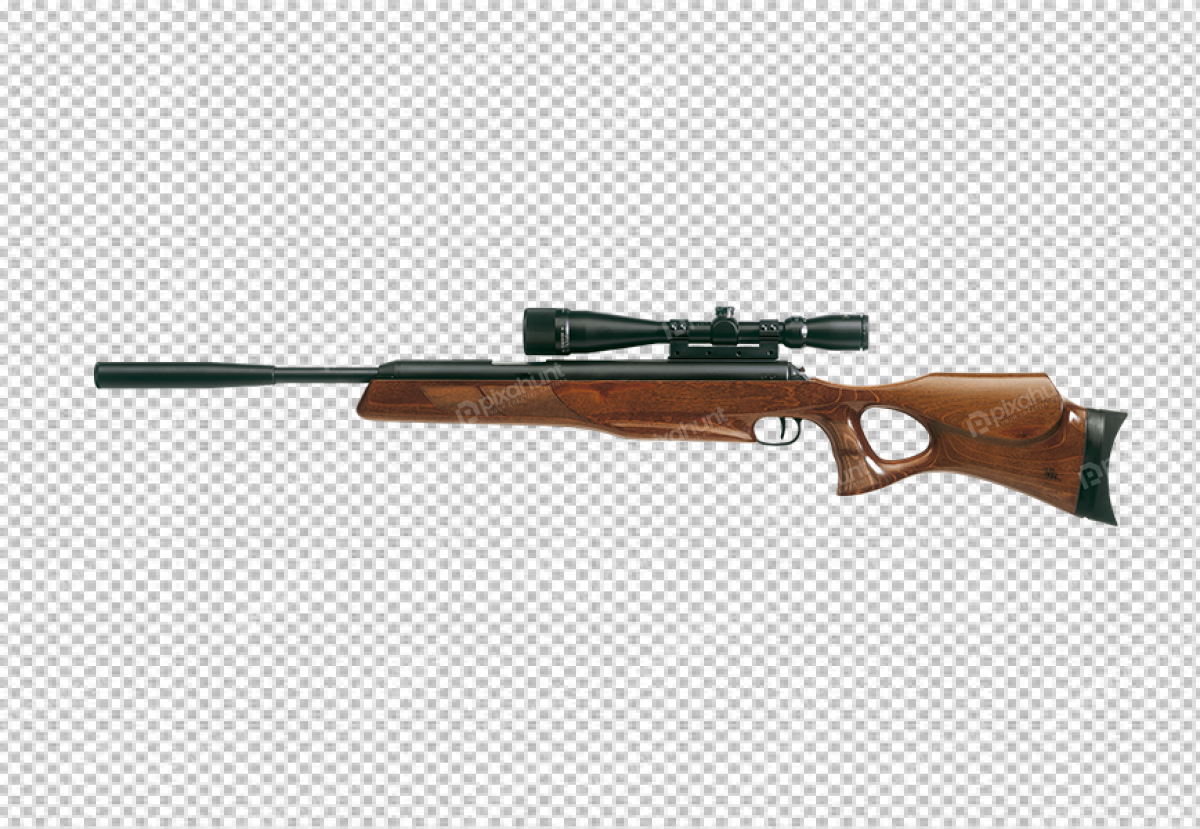 Free Premium PNG Precision Sniper Rifle on Transparent Background