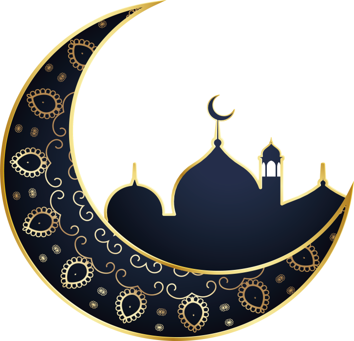 Free Premium PNG Ramadan Mosque Islam Eid al-Fitr Eid Mubarak | mosque with moon