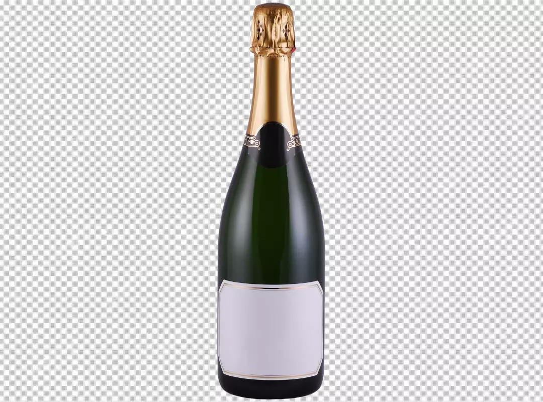 Free Premium PNG Realistic bottle white wine on transparent background