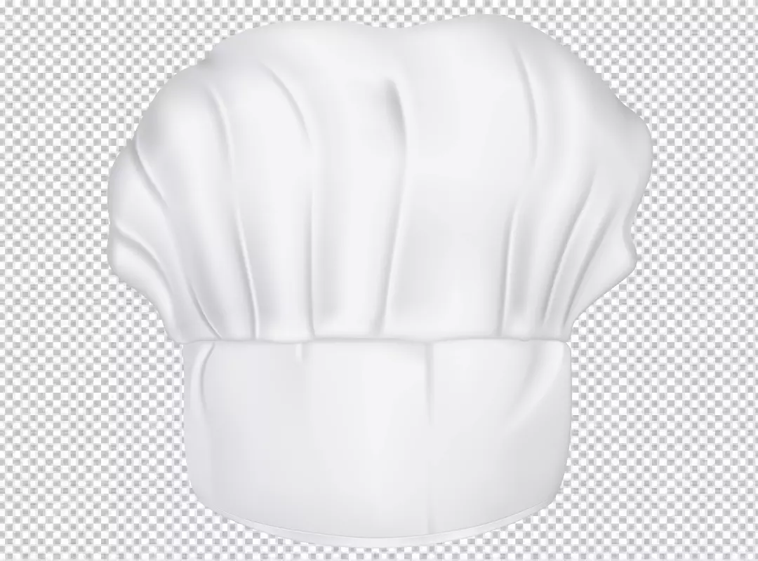 Free Premium PNG Realistic chef hat cook cap and baker white toque