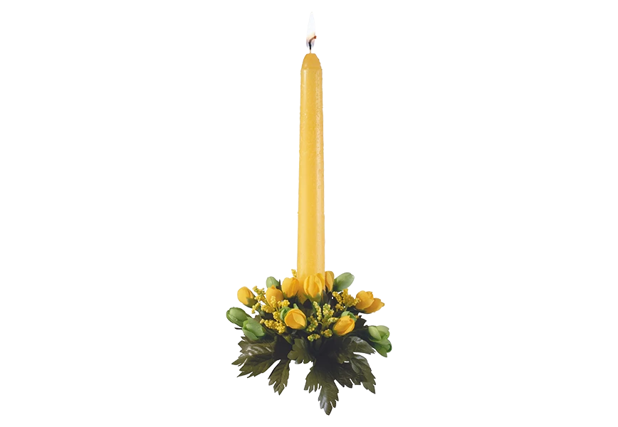 Free Premium PNG Realistic christmas candle collection PNG