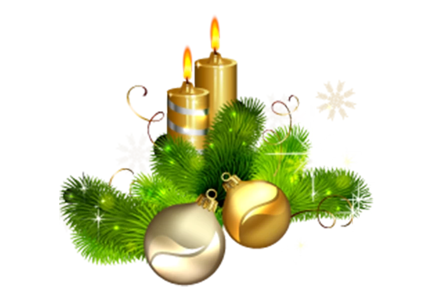 Free Premium PNG Realistic christmas candle transparent background