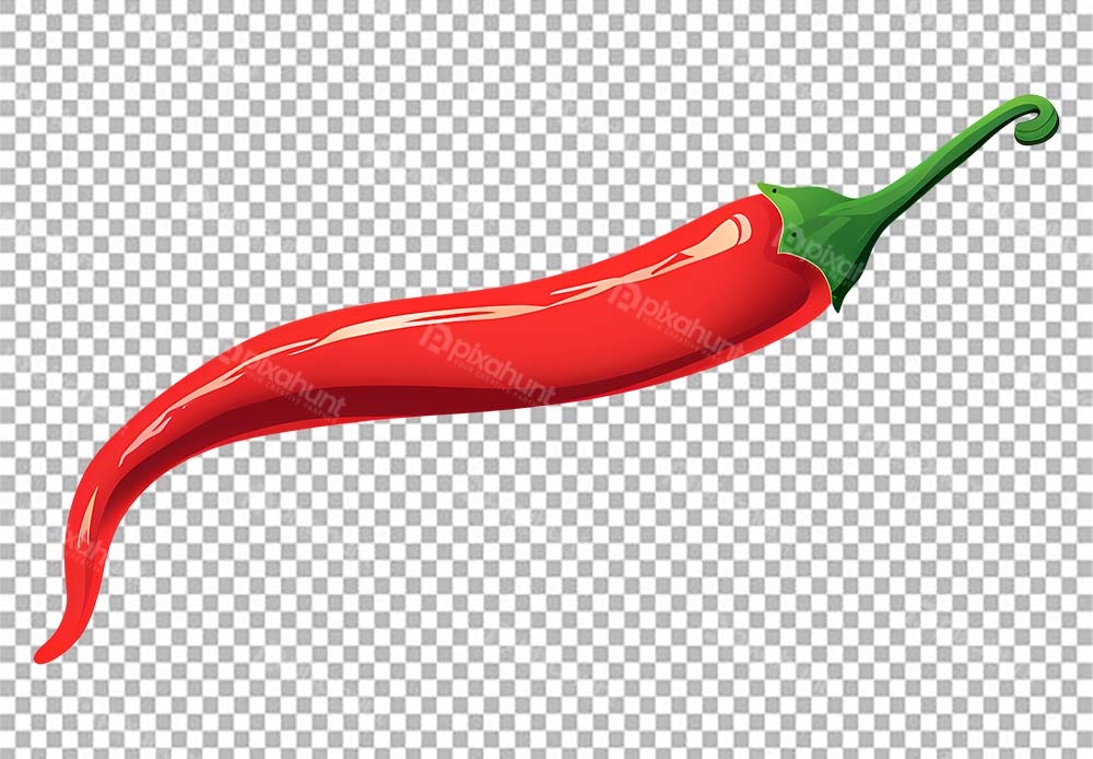 Free Premium PNG Red chilies Falling down | Image of red chili pepper used in cooking