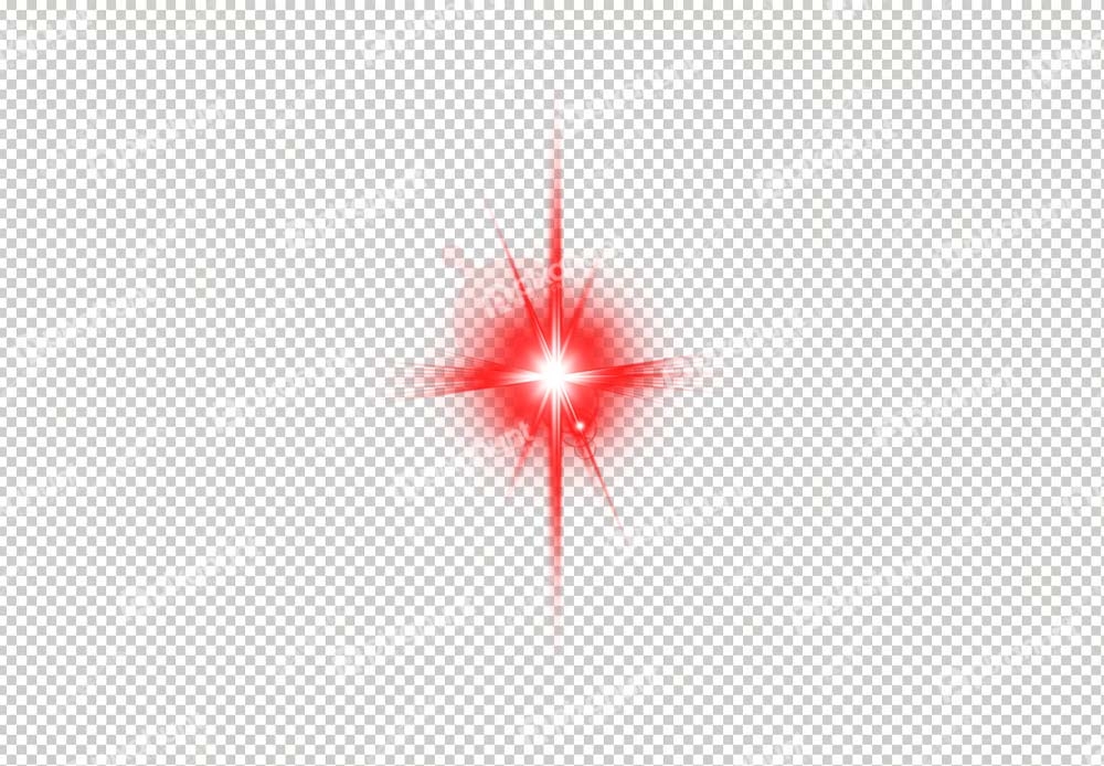 Free Premium PNG Red glow light effect | red glow star burst flare explosion light effect