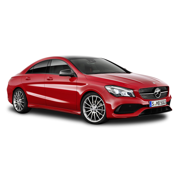 Free Premium PNG Red Mercedes Benz CLA Car