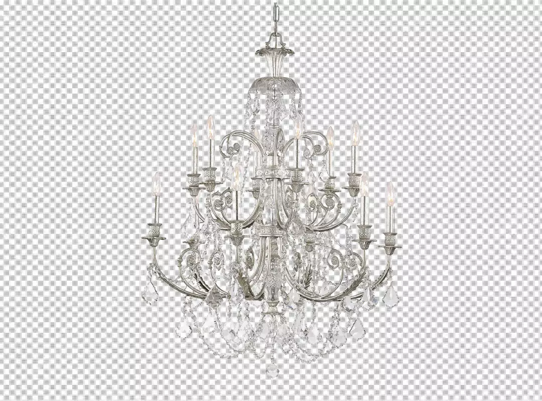 Free Premium PNG Retro chandelier isolated in 3d rendering