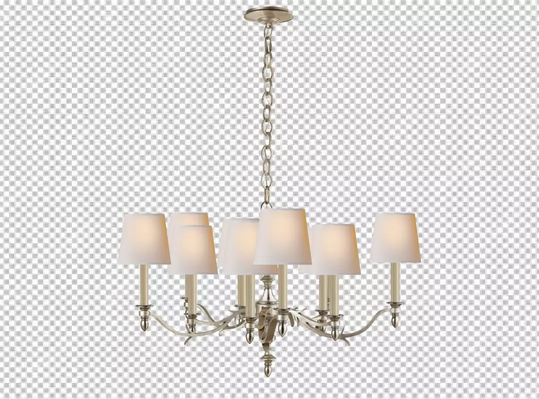Free Premium PNG Retro chandelier isolated in  rendering transparent background PNG