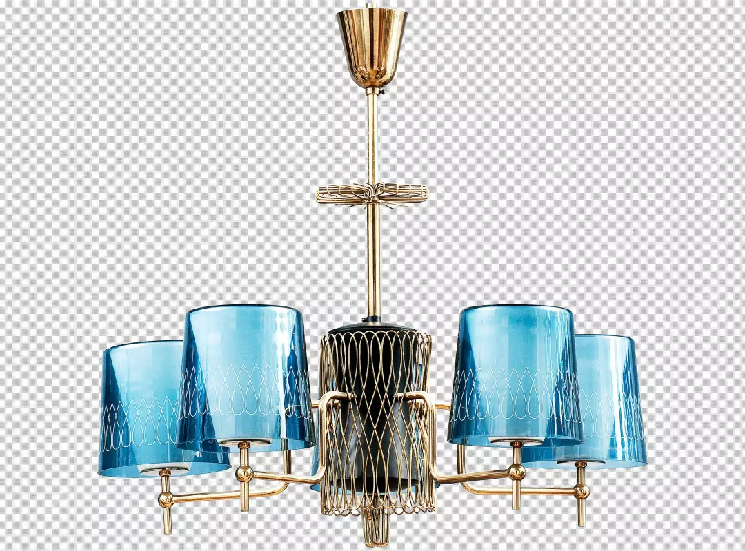 Free Premium PNG Retro chandelier isolated on PNG background