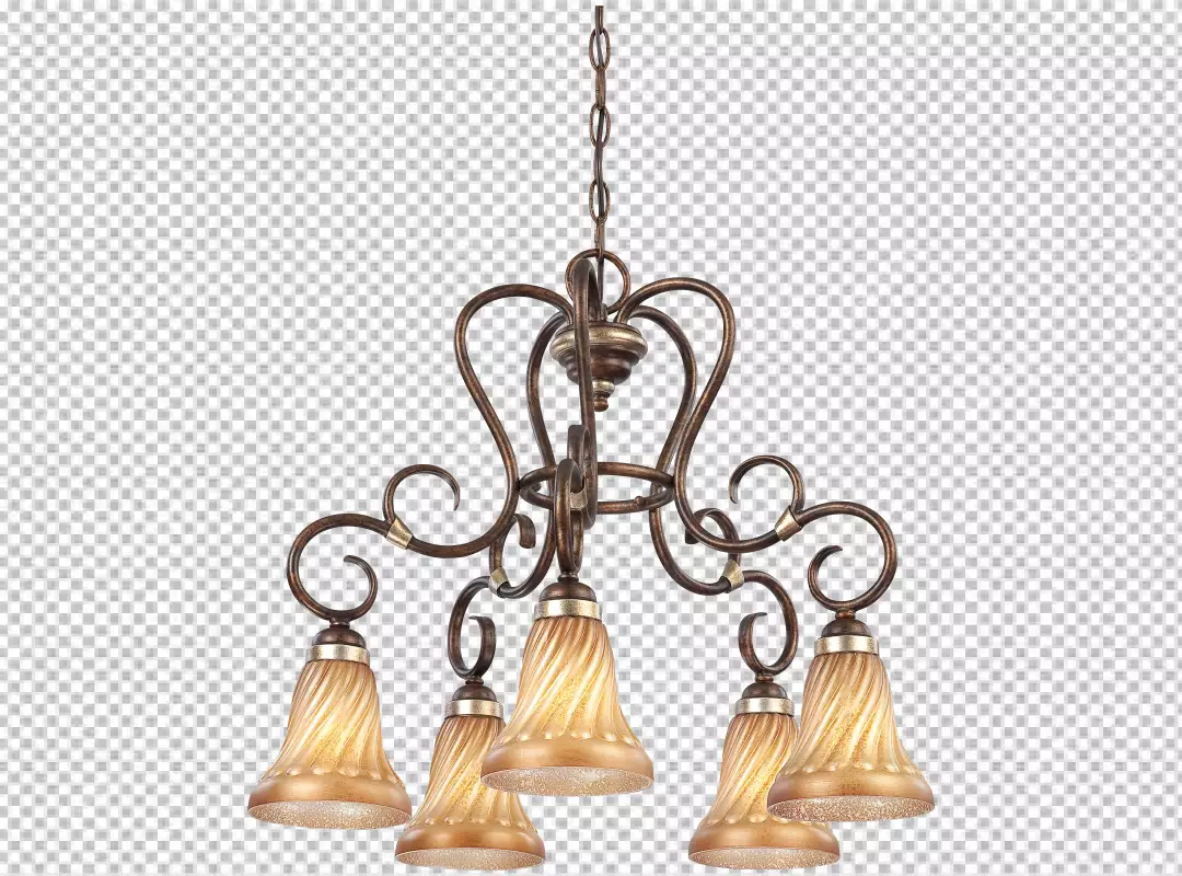 Free Premium PNG Retro chandelier isolated onpng background