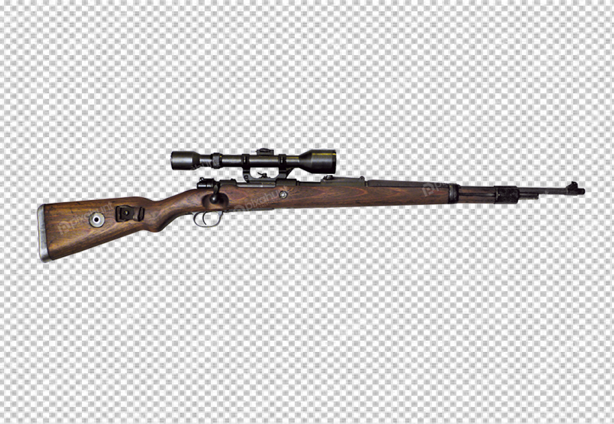 Free Premium PNG Rifle with scope transparent background