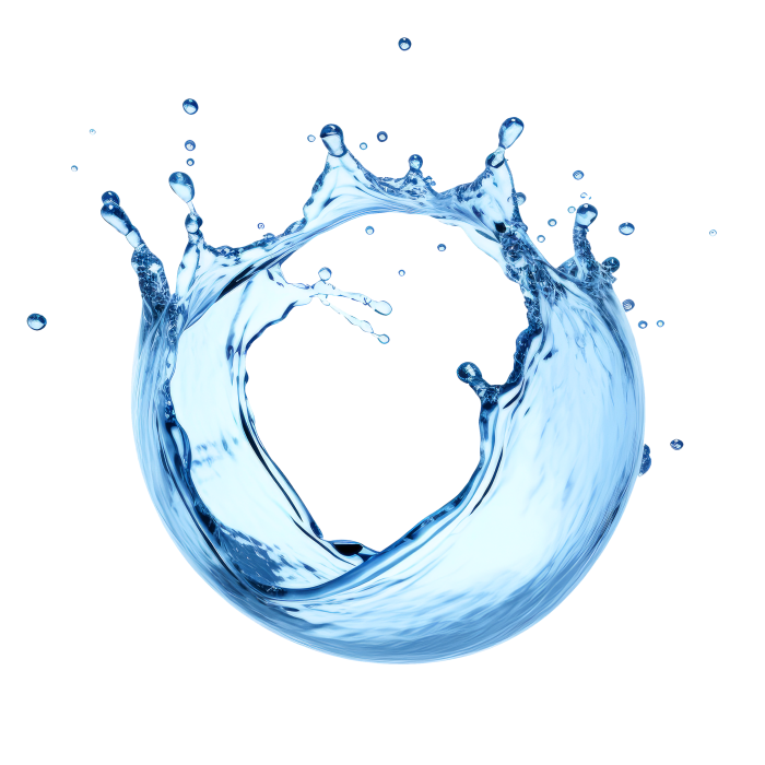 Free Premium PNG Rounder Water Splash Transparent Background