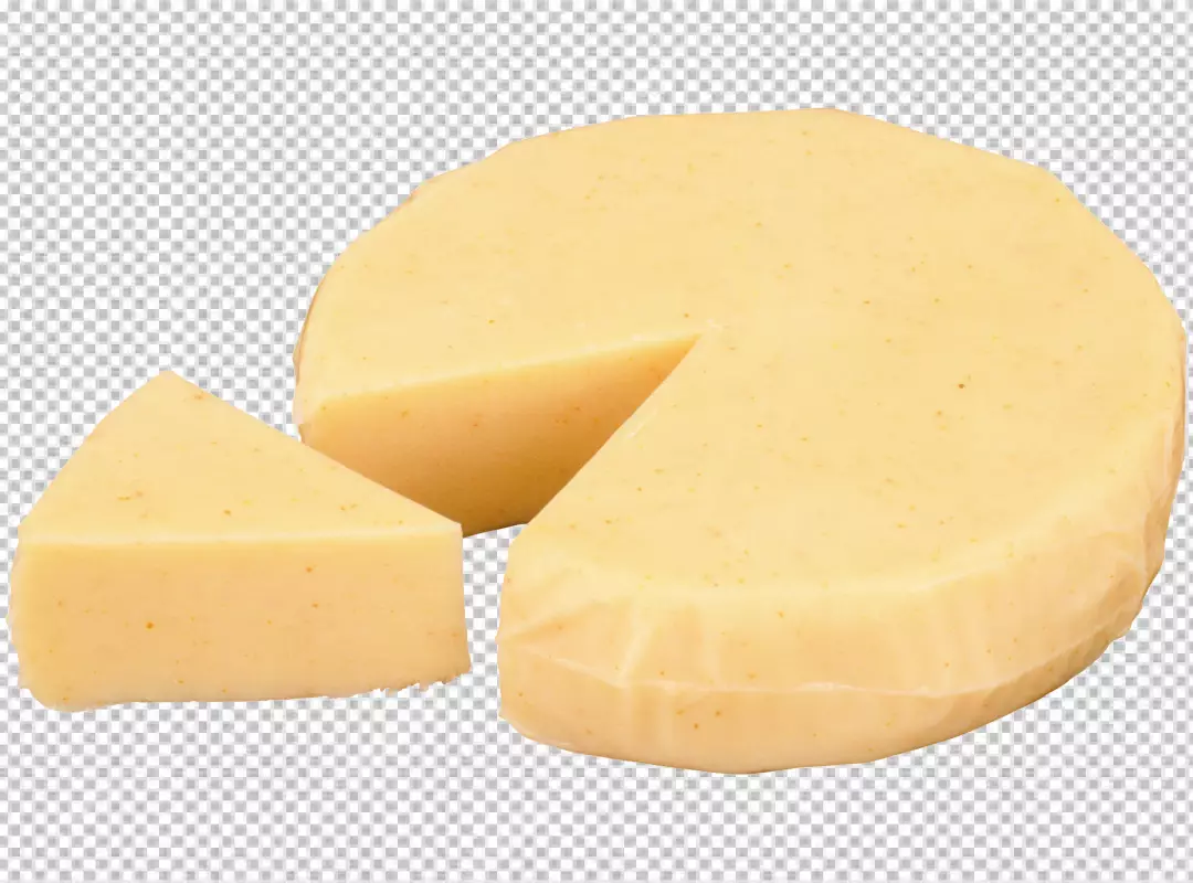 Free Premium PNG Savory Piece Nutty Rich Cheese on a Clear Surface PNG Transparent Background