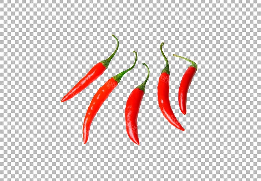 Free Premium PNG Selection of red chili peppers