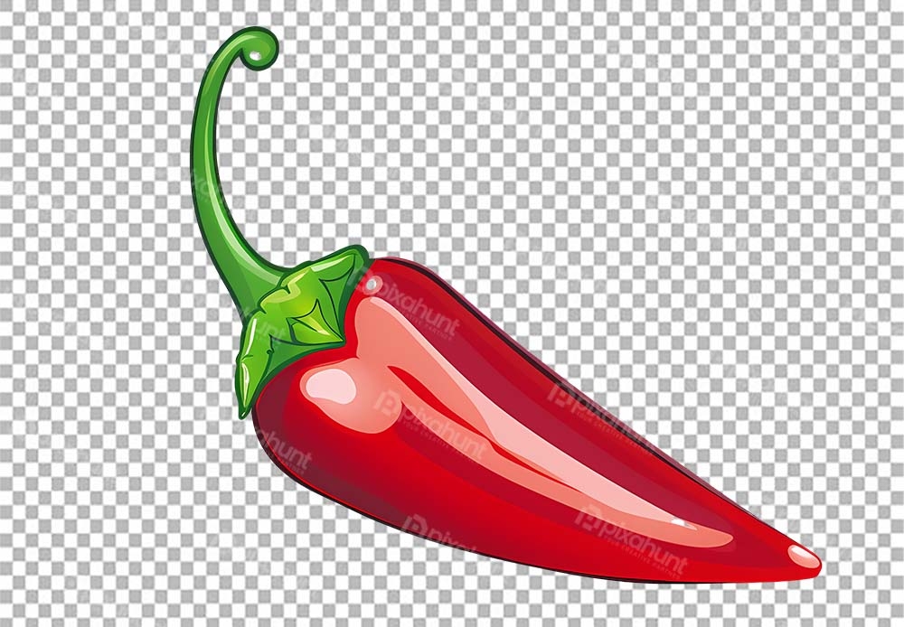 Free Premium PNG Single chili | jalapeno chili pepper chili pepper red chili hot pepper