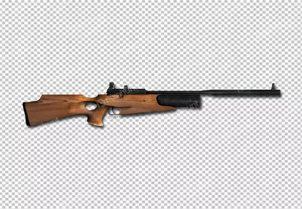 Free Premium PNG Sniper rifle isolated on transparent background vintage rifle png