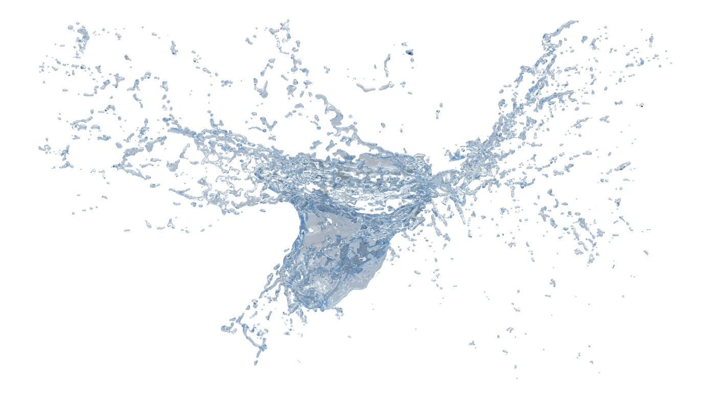 Free Premium PNG Splash on water surface 3d realistic | Water Splash with Droplets