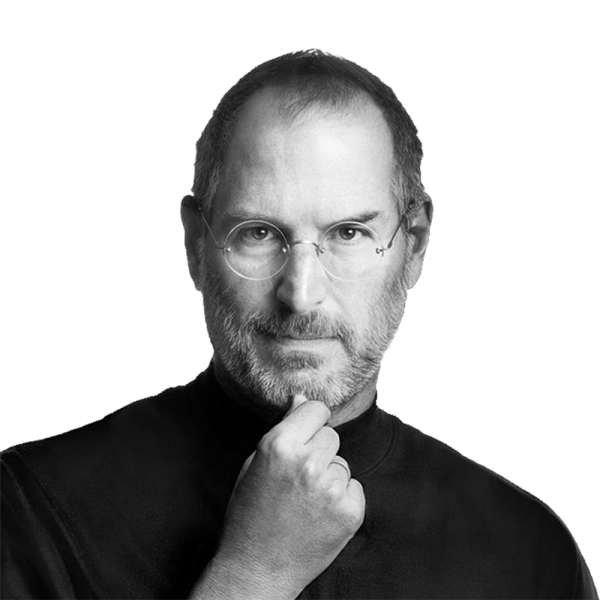 Free Premium PNG Steve Jobs Thinking
