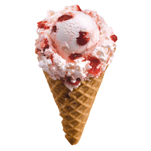 Free Premium PNG Strawberry Horn Ice Cream
