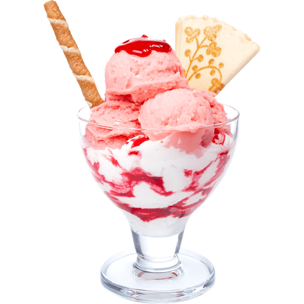 Free Premium PNG Strawberry Parfait Ice Cream