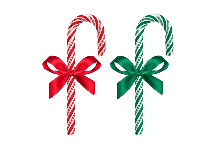 Free Premium PNG Striped Red and white Chrisrmas candy transparent background