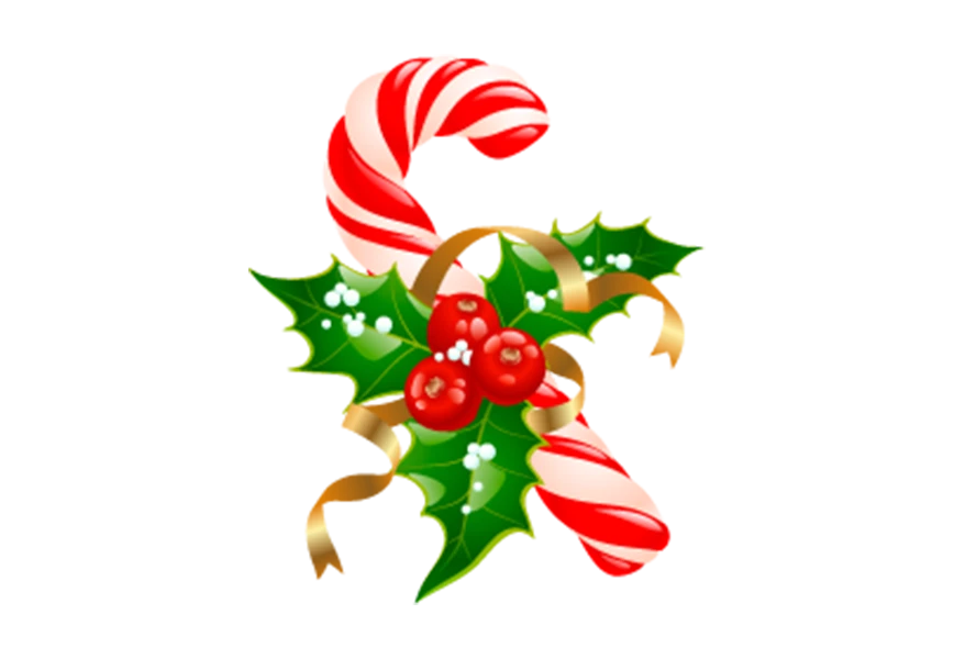 Free Premium PNG Sweet caramel in a Christmas decoration png
