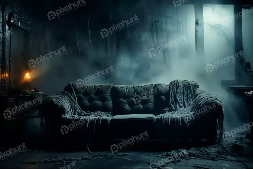 Free Premium Stock Photos Terrible sofa that looks great | Horror interior design living room