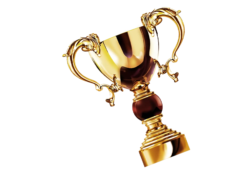 Free Premium PNG The golden shiny champion trophy