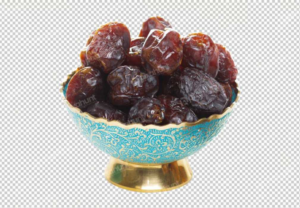 Free Premium PNG There are many dates inside a bowl on the occasion of Ramadan