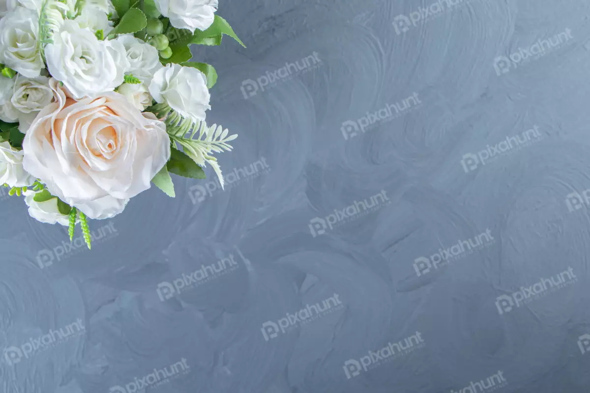 Free Premium Stock Photos Tiles Background With Fresh white flowers in a vase, on the marble table.