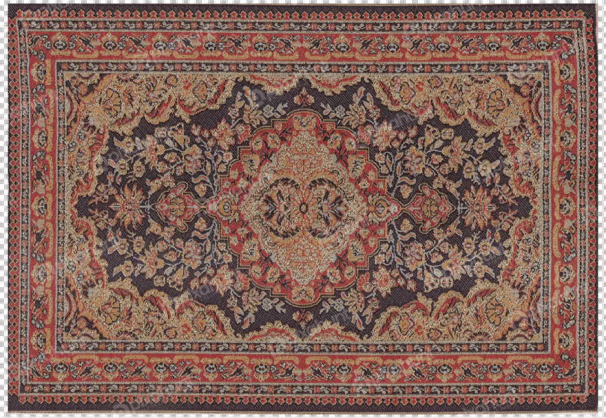 Free Premium PNG Traditional carpet with transparent background |
