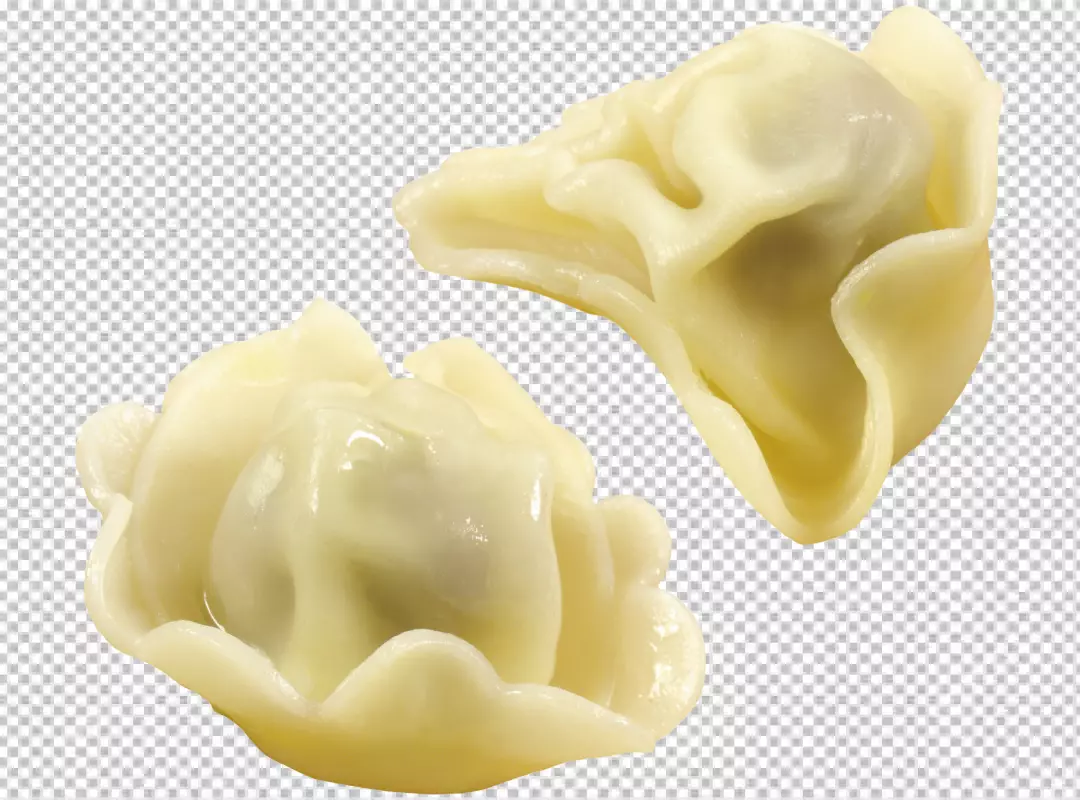 Free Premium PNG Traditional russian pelmeni or dumplings with meat transparent background 