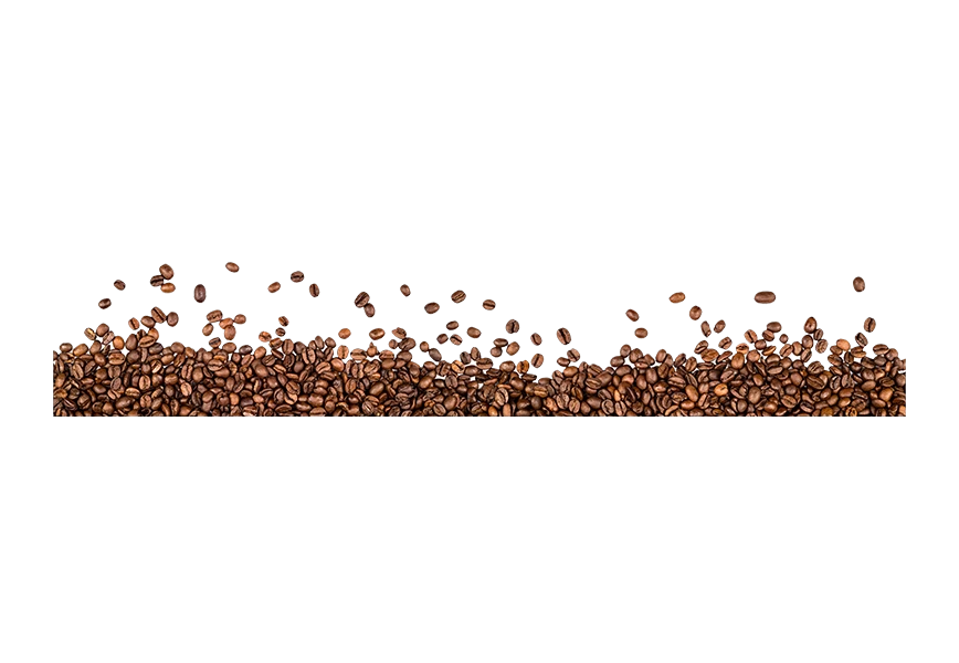 Free Premium PNG Trasparent background with coffee beans on the side