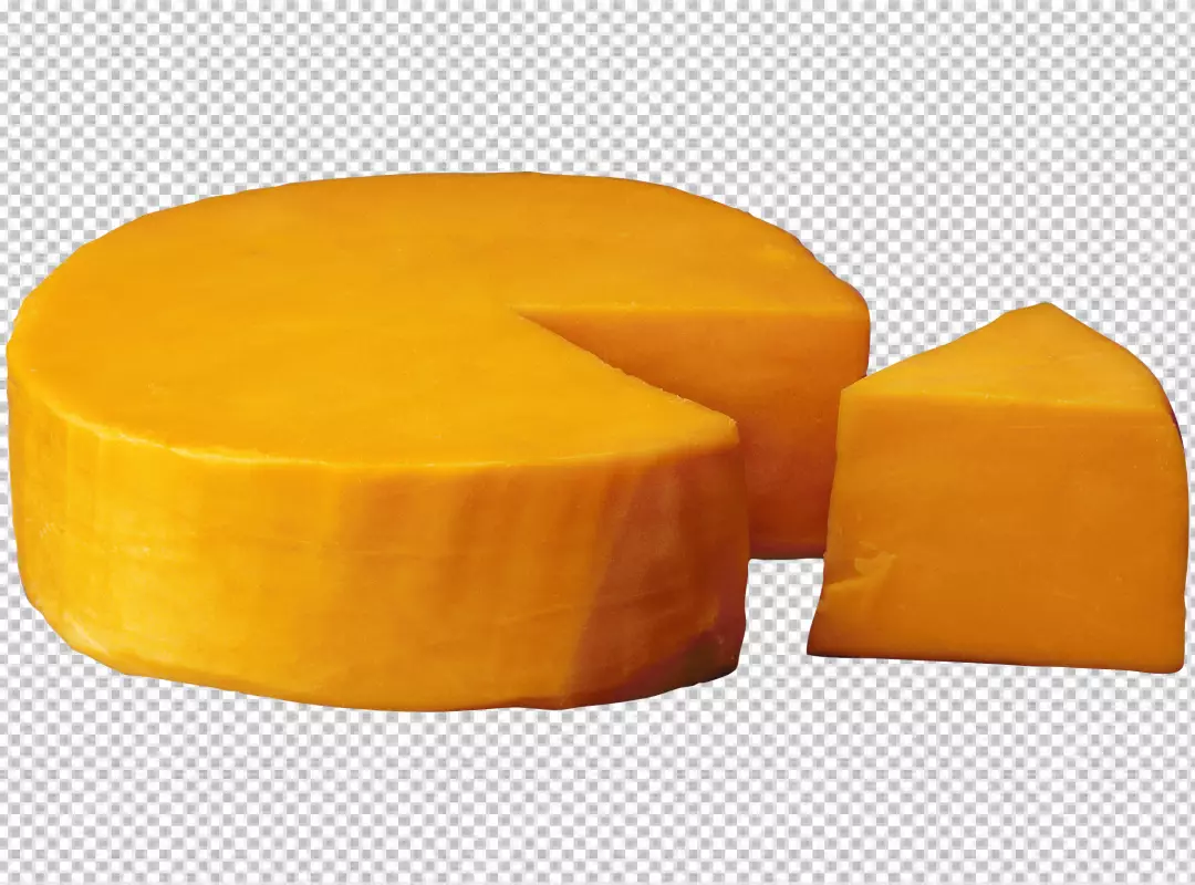 Free Premium PNG Triangular slice of yellow semihard swiss cheese PNG