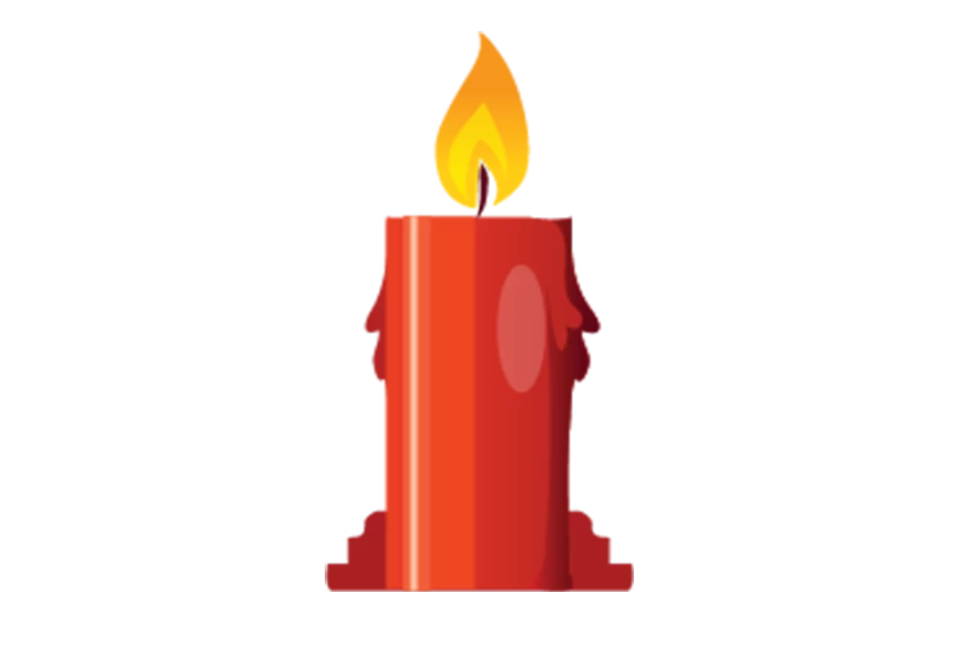 Free Premium PNG Vector illustration of Candle and Candlestick