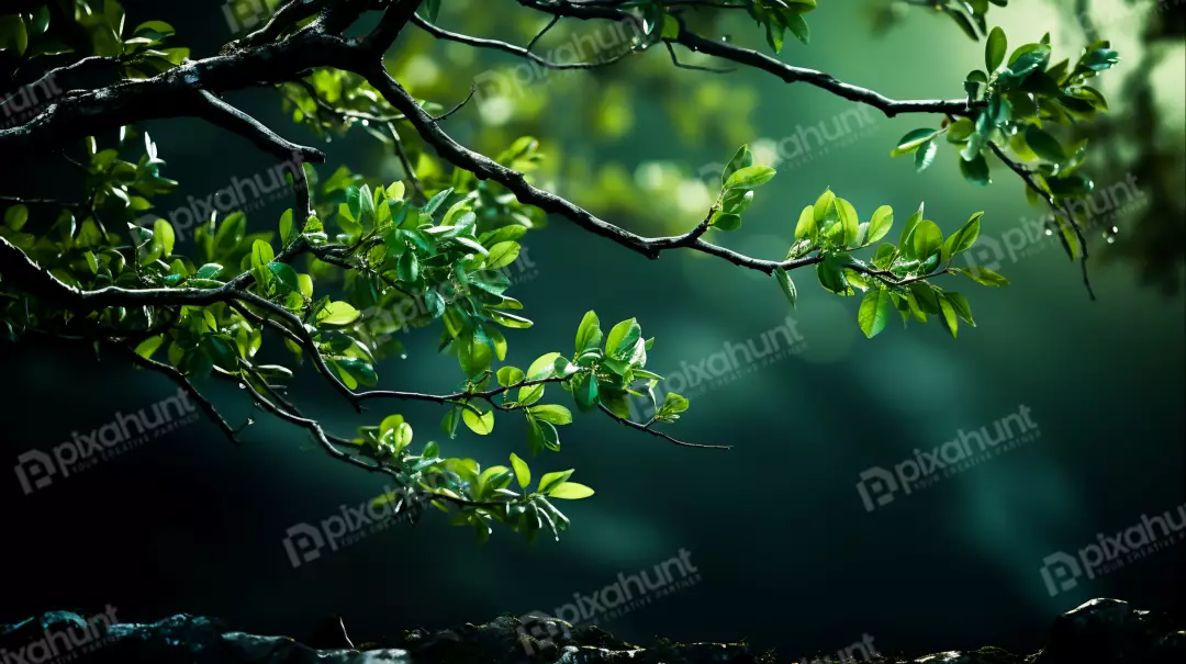 Free Premium Stock Photos Vibrant Greenery Closeup Natural Background of Tree Leaves Ideal for Foliage Texture Designs